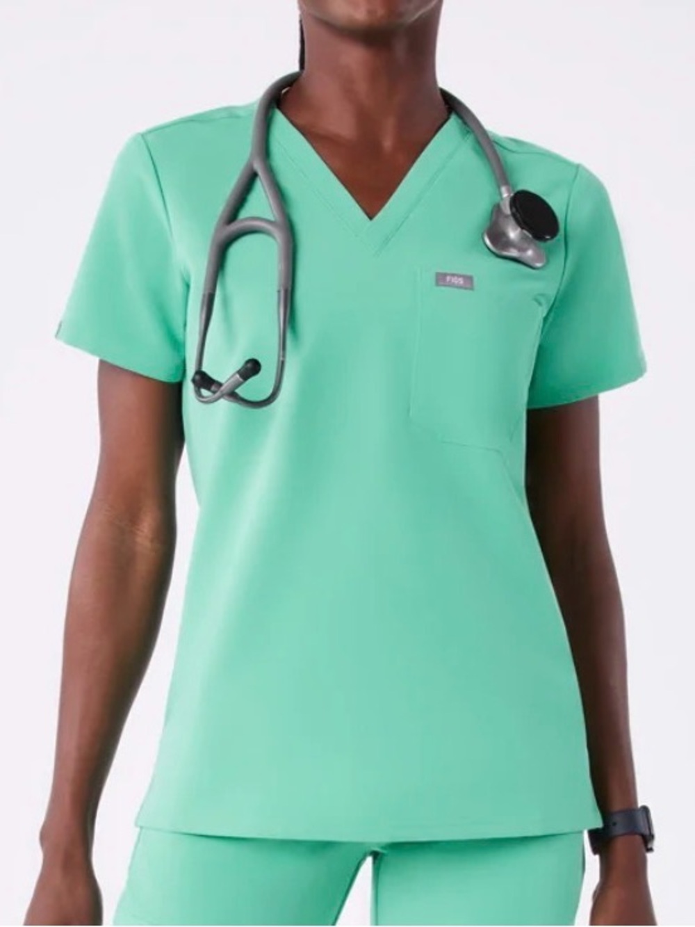Figs Catarina One-Pocket Scrub Top Surgical Green Size Small